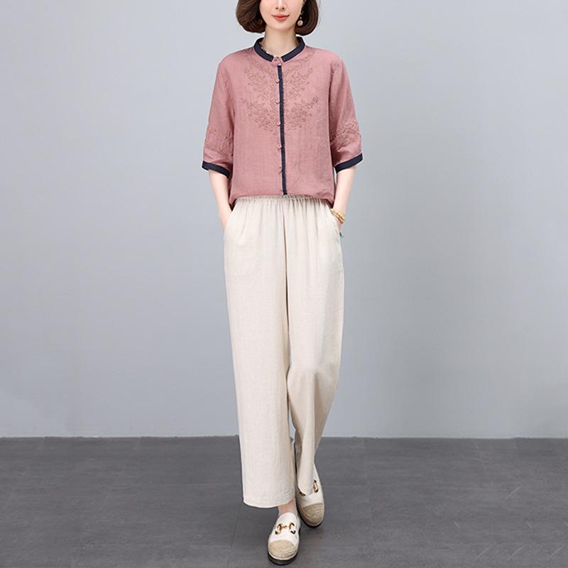Women s 2025 Summer Linen Suit: High-End Two-Piece Set with Linen Shirt and Wide-Leg Pants XL
Women s 2025 Summer Linen Suit: High-End Two-Piece Set with Linen Shirt and Wide-Leg Pants XL