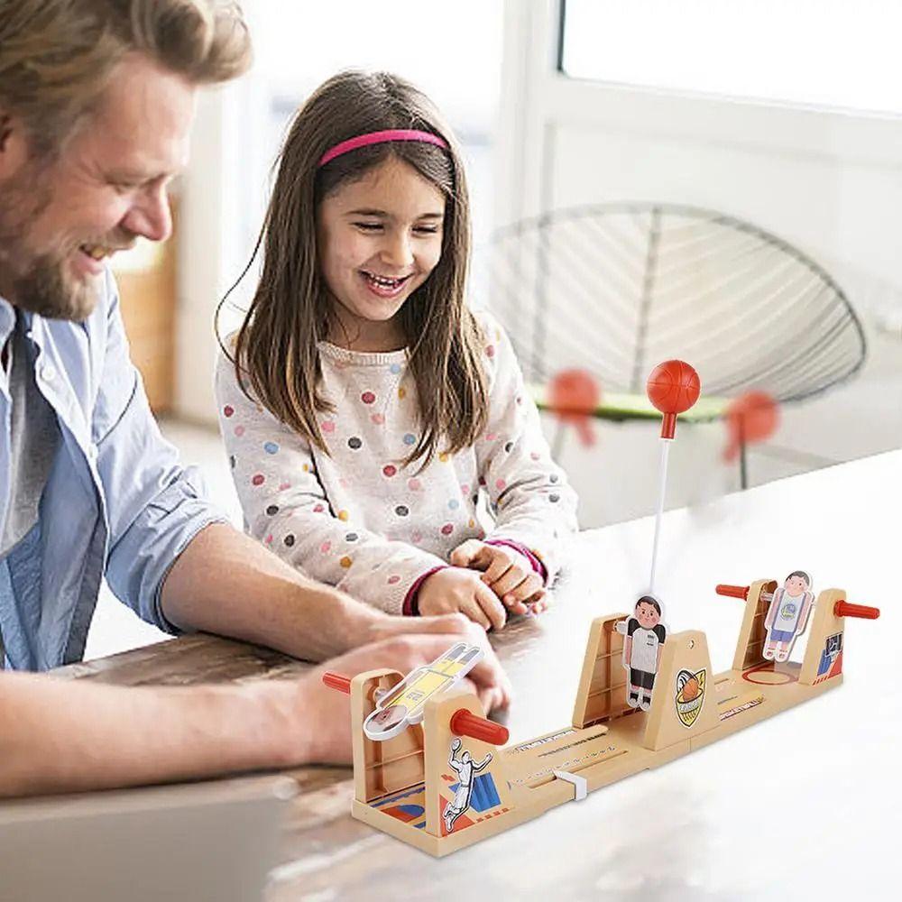 Plastic Swing Basketball Desktop Game 2 Player Sports Interactive Table Battle Toy Parent-children Style A
Plastic Swing Basketball Desktop Game 2 Player Sports Interactive Table Battle Toy Parent-children Style A