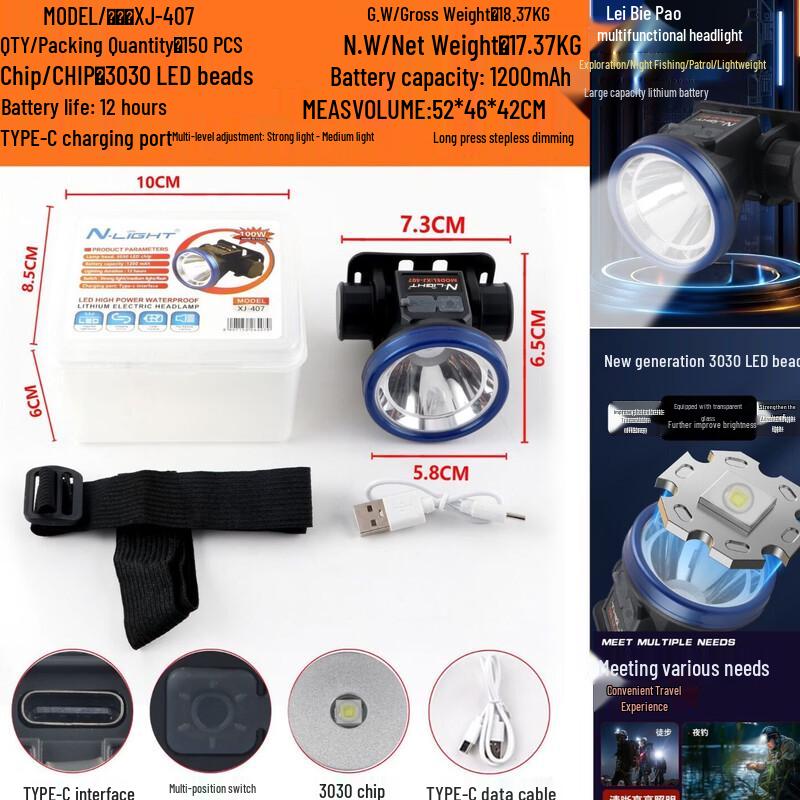 Meng Pao XJ-407*5 Outdoor Fishing Headlamp
Meng Pao XJ-407*5 Outdoor Fishing Headlamp