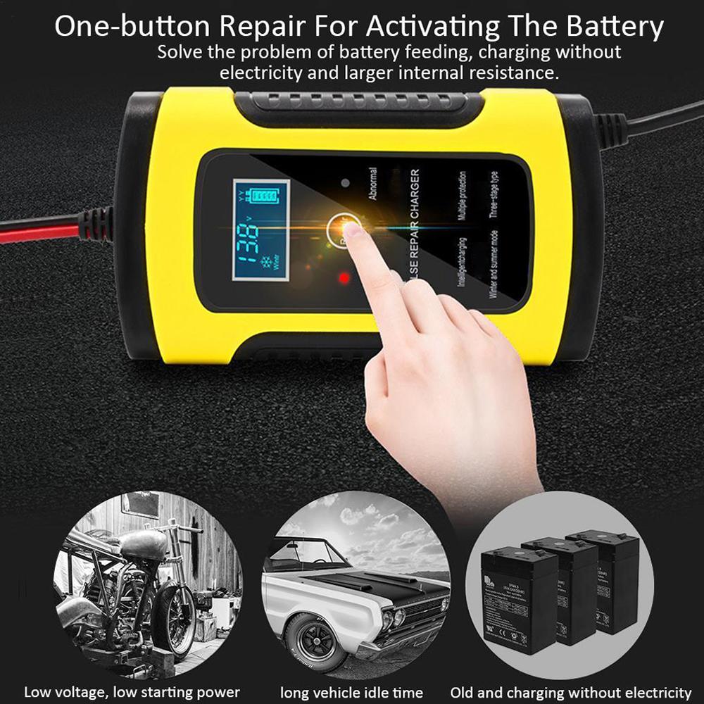 1pc LCD Display Car Motorcycle Battery Charger 12V 5/6A Intelligent Digital Lead Acid Battery-Chargers For Motocycle
1pc LCD Display Car Motorcycle Battery Charger 12V 5/6A Intelligent Digital Lead Acid Battery-Chargers For Motocycle