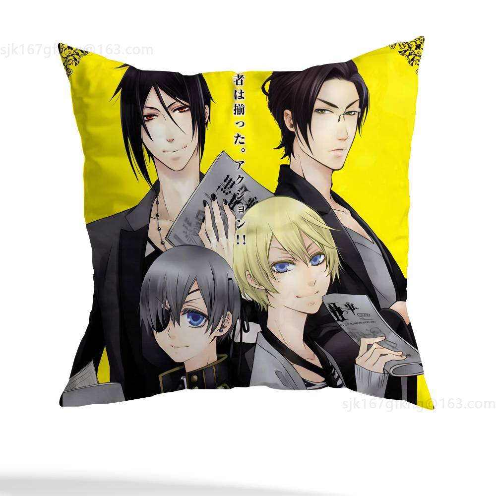 Anime Black B-Butler pillowcase casual style decoration, suitable for home decoration (excluding pillow core) 12x12Inch
Anime Black B-Butler pillowcase casual style decoration, suitable for home decoration (excluding pillow core) 12x12Inch