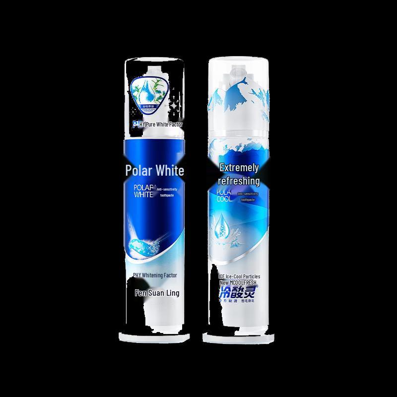 Cold Sensitive Ling Anti-Sensitive Whitening Pump Toothpaste 2x130g
Cold Sensitive Ling Anti-Sensitive Whitening Pump Toothpaste 2x130g