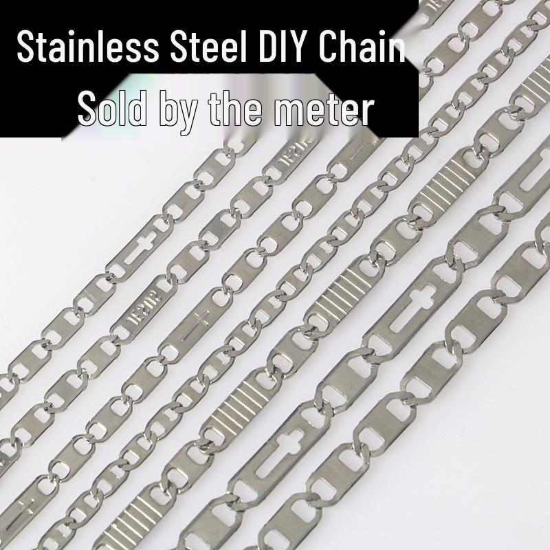 Titanium Steel Rectangle Link Cross Bracelet Necklace - Stainless Steel Jewelry DIY Accessories
Titanium Steel Rectangle Link Cross Bracelet Necklace - Stainless Steel Jewelry DIY Accessories