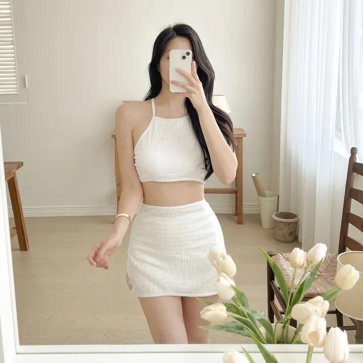 Women s High-Waisted Korean Bikini: Sexy Push-Up, Slimming, Split Swimsuit for Vacations Extra Large білий
Women s High-Waisted Korean Bikini: Sexy Push-Up, Slimming, Split Swimsuit for Vacations Extra Large білий