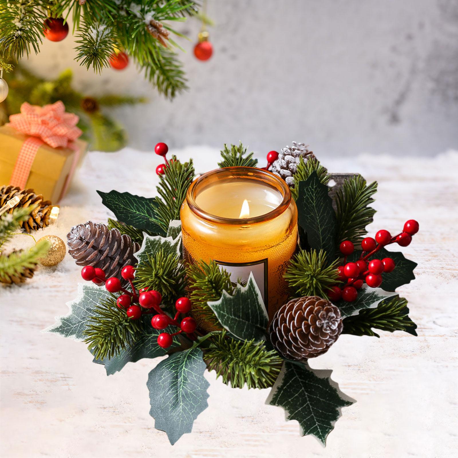 Christmas Decorative Candle Ring Artificial Wreath ABS Centerpiece Holder for Party Celebration and Festive Home Decor різнокольоровий
Christmas Decorative Candle Ring Artificial Wreath ABS Centerpiece Holder for Party Celebration and Festive Home Decor різнокольоровий