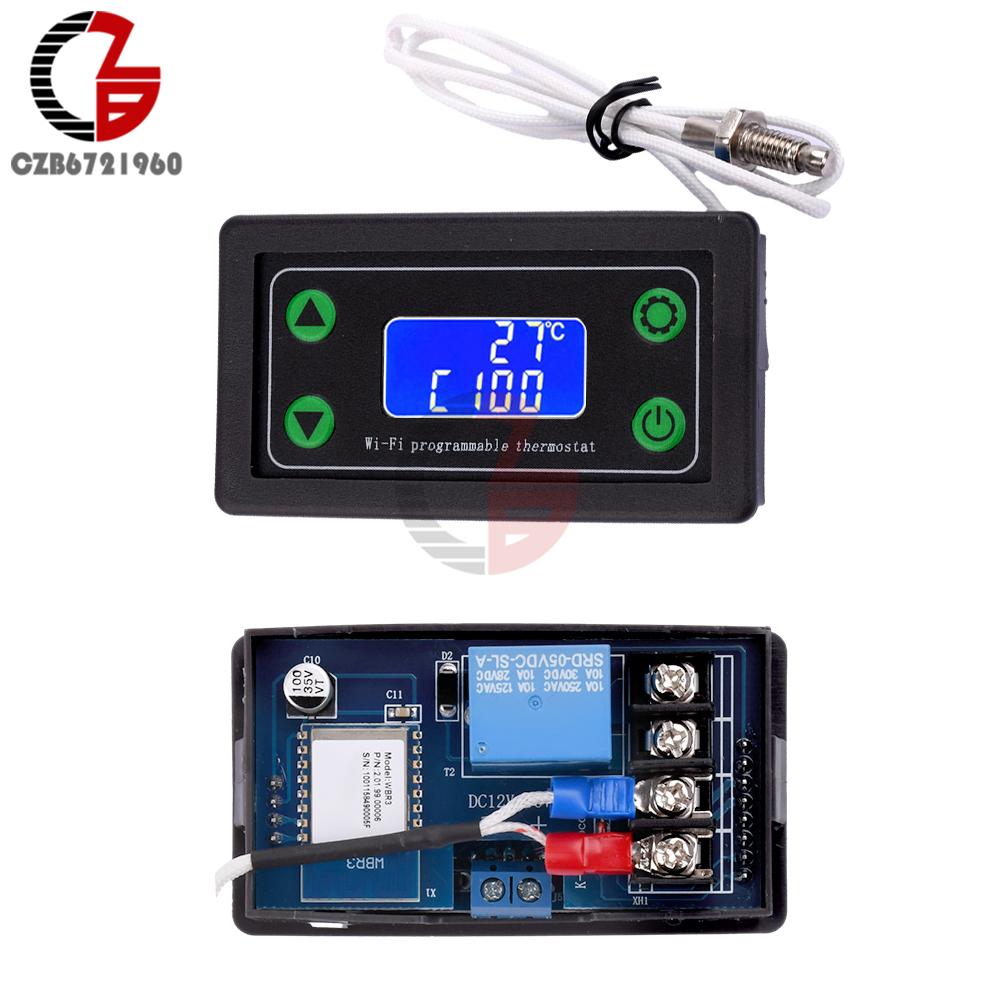 ZFX-TW01 DC 12-36V WIFI Smart Temperature Controller K-type Thermocouple APP Remote Control Cooling Heating Regulator Thermostat
ZFX-TW01 DC 12-36V WIFI Smart Temperature Controller K-type Thermocouple APP Remote Control Cooling Heating Regulator Thermostat