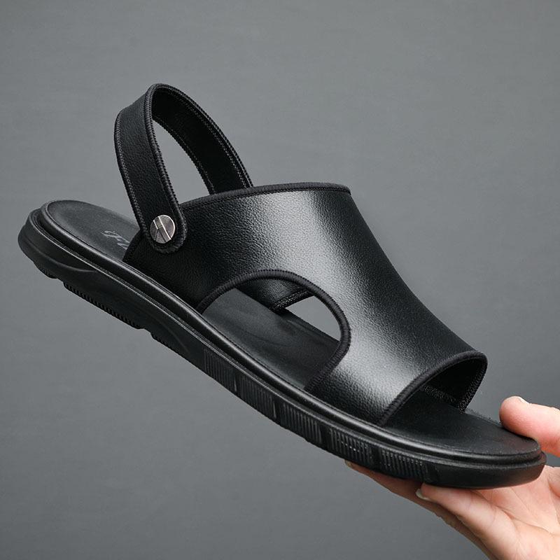 Summer new first-layer cowhide men s beach shoes genuine leather casual sandals European outdoor fashion slippers sandals men 38
Summer new first-layer cowhide men s beach shoes genuine leather casual sandals European outdoor fashion slippers sandals men 38