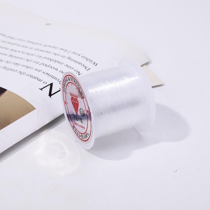 Маленькая круглая неэластичная кристальная рыболовная леска для самостоятельного бисероплетения