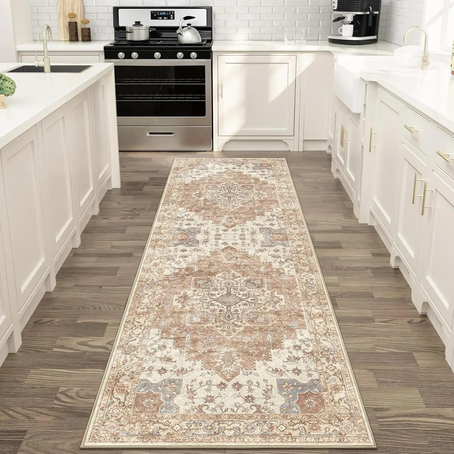 VIKAMA Persian Flannel Carpet Living Room Mat Hallway Mat Sofa Mat Bedroom Bedside Rug Long Rug Non-slip Washable Home Decor 40X120CM 16x47inch
VIKAMA Persian Flannel Carpet Living Room Mat Hallway Mat Sofa Mat Bedroom Bedside Rug Long Rug Non-slip Washable Home Decor 40X120CM 16x47inch
