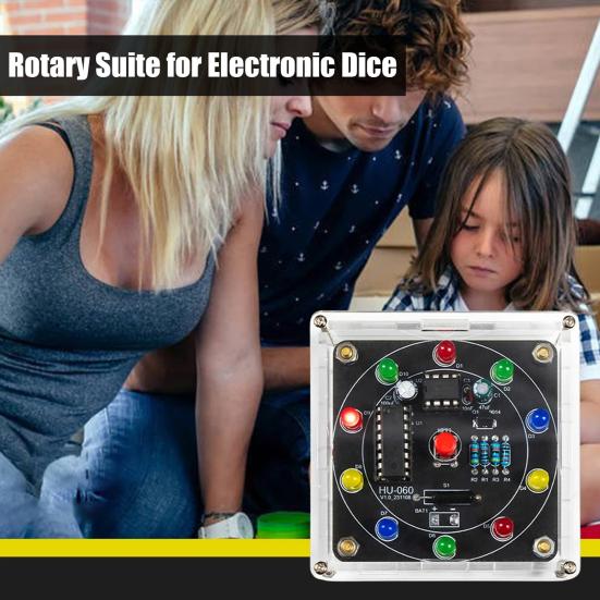 LED Lucky Rotary Suite Components CD4017 NE555 Electronic DIY Light Kit 10 LED Wheel of Fortune Game for Electronic Dice Lotteries Machine чорний
LED Lucky Rotary Suite Components CD4017 NE555 Electronic DIY Light Kit 10 LED Wheel of Fortune Game for Electronic Dice Lotteries Machine чорний
