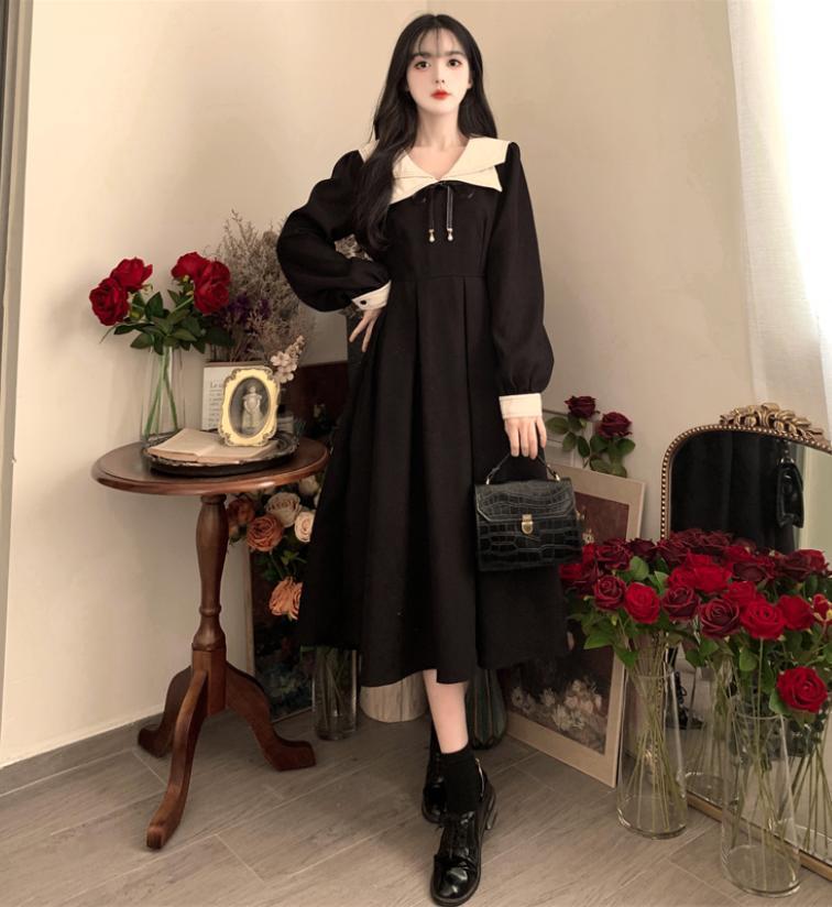 Plus Size Women s Preppy French Navy Long Sleeve Dress with Slimming Waist and Flattering Fit 4XL
Plus Size Women s Preppy French Navy Long Sleeve Dress with Slimming Waist and Flattering Fit 4XL