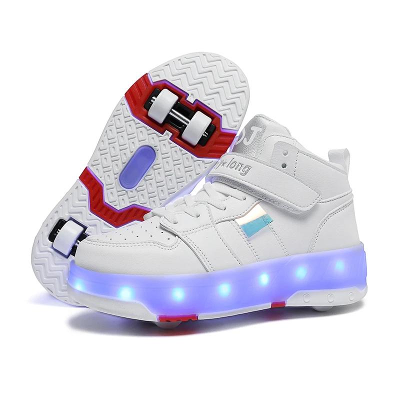 Roller Skates with Lights 4 Wheels Removable Wheels Shoes Men and Women High Top Breathable Sports Shoes Teenagers EUR41
Roller Skates with Lights 4 Wheels Removable Wheels Shoes Men and Women High Top Breathable Sports Shoes Teenagers EUR41