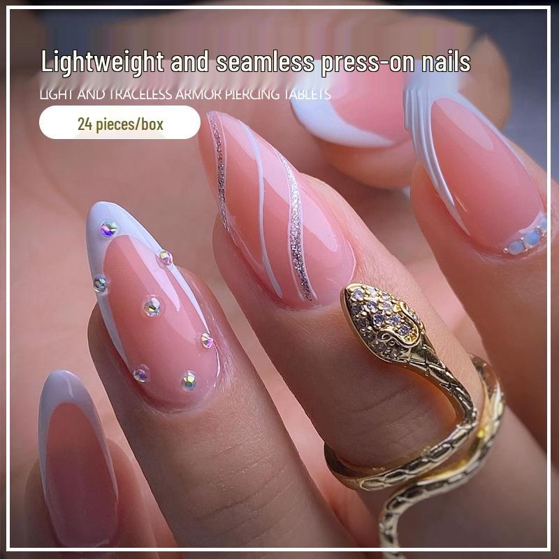 Glitter Diamond Stripe Nail Art Stickers - Hot-Selling Wearable Nails for Trendy Girls Glue Version
Glitter Diamond Stripe Nail Art Stickers - Hot-Selling Wearable Nails for Trendy Girls Glue Version