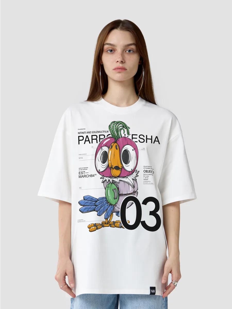 Oversized T-shirt with Soyuzmultfilm print XL
Oversized T-shirt with Soyuzmultfilm print XL
