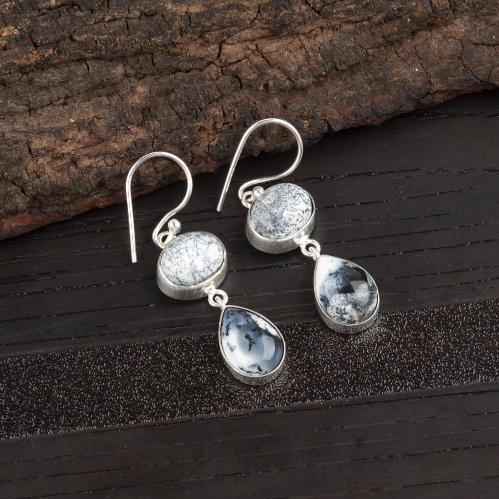 Dendritic Opal Gemstone Jewelry, Handmade Silver Earrings, 925 Sterling Silver Meditation Jewelry Grandma Gift For Women 1.88 Inches синій
Dendritic Opal Gemstone Jewelry, Handmade Silver Earrings, 925 Sterling Silver Meditation Jewelry Grandma Gift For Women 1.88 Inches синій