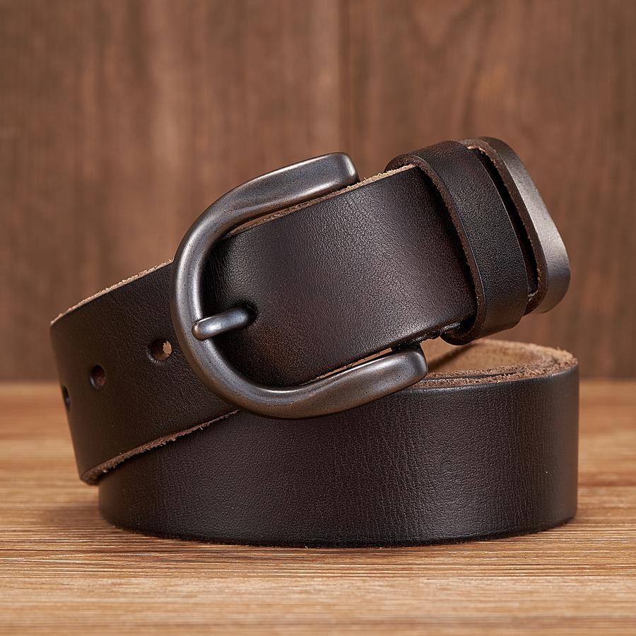 3.8CM Genuine Leather Belt for Men High Quality Pin Buckle Jeans Cowskin Casual Belts Cowboy Waistband Male Fashion Designer 125cm глибокий кавового кольору
3.8CM Genuine Leather Belt for Men High Quality Pin Buckle Jeans Cowskin Casual Belts Cowboy Waistband Male Fashion Designer 125cm глибокий кавового кольору