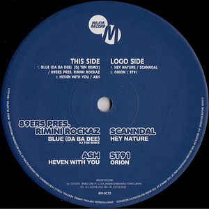 12inch Record 89ERS, RIMINI ROCKAZ - Blue (DJ Ten Remix) MR0078 Major Record 2007 Japan Dance & Electronica Used
12inch Record 89ERS, RIMINI ROCKAZ - Blue (DJ Ten Remix) MR0078 Major Record 2007 Japan Dance & Electronica Used