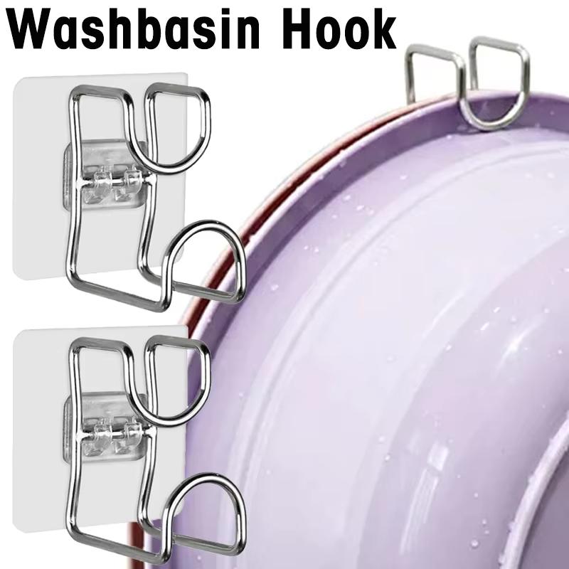 Self-adhesive Hooks Wall Mounted Washbasin Storage Hooks Holders Bathroom Basin Storage Rack Holder Save Space Stainless Hooks 1 Pack чистий
Self-adhesive Hooks Wall Mounted Washbasin Storage Hooks Holders Bathroom Basin Storage Rack Holder Save Space Stainless Hooks 1 Pack чистий