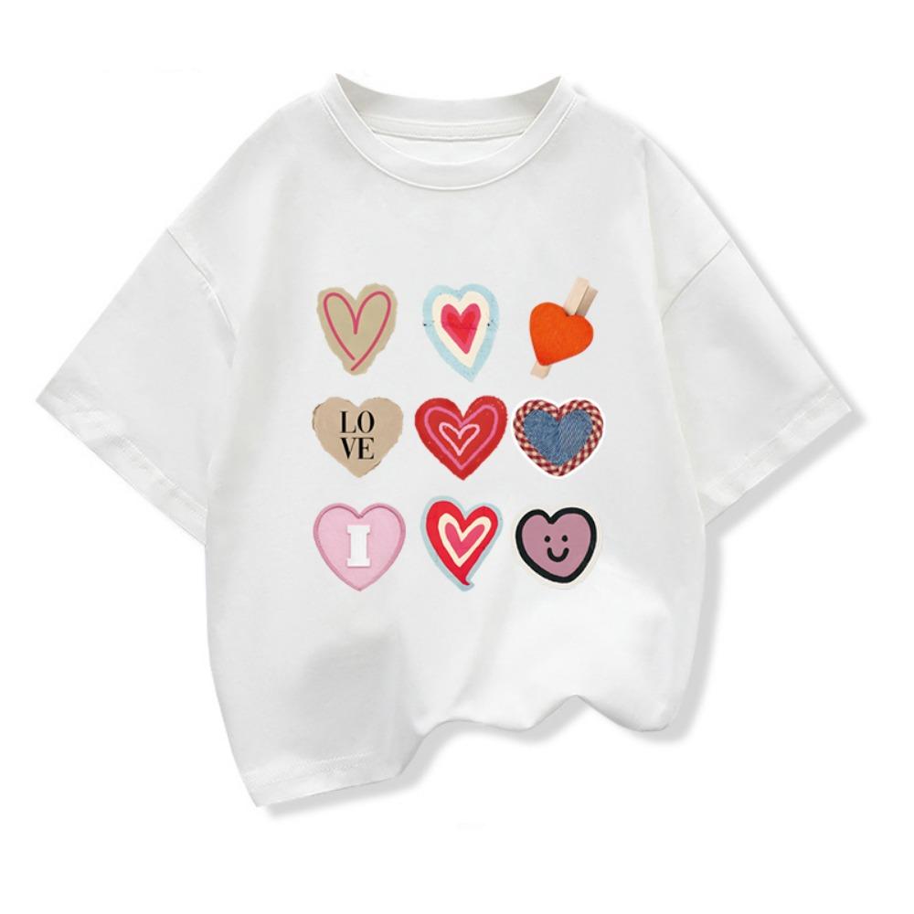 Girls Heart-shaped High-quality T-shirt 2026 Summer New Children s Clothing Kids Short-Sleeve Graphic Casual Tops Tee 100
Girls Heart-shaped High-quality T-shirt 2026 Summer New Children s Clothing Kids Short-Sleeve Graphic Casual Tops Tee 100