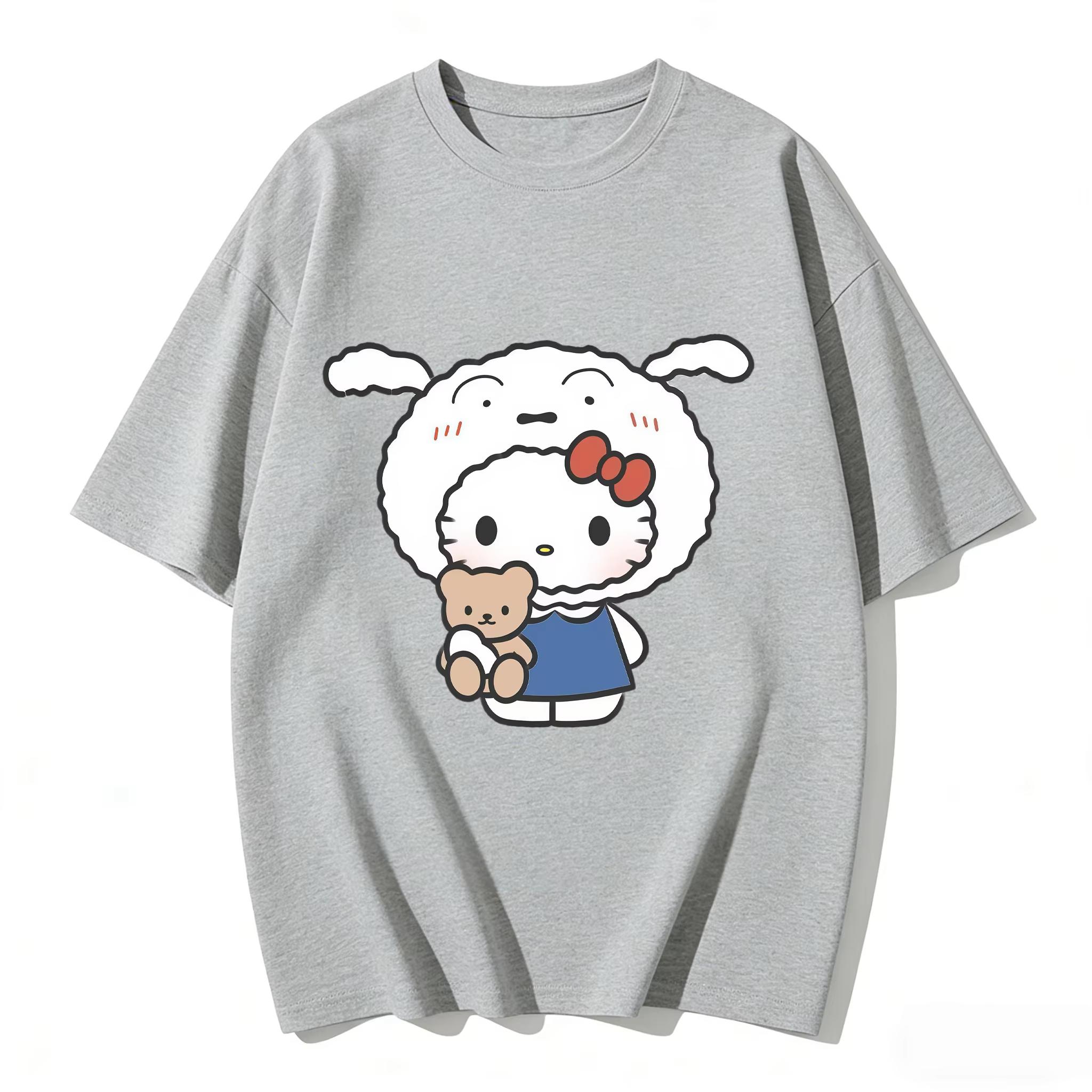 2026 New Kitty X Shinchan Print TShirt Cute Sanrio Loose Fit Casual Tee Harajuku Style Short Sleeve Top Couple Clothing Unisex S
2026 New Kitty X Shinchan Print TShirt Cute Sanrio Loose Fit Casual Tee Harajuku Style Short Sleeve Top Couple Clothing Unisex S