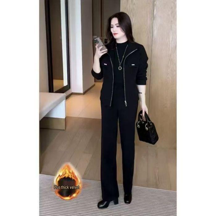 Женский спортивный костюм-двойка: Стильный и повседневный с флисовой подкладкой 2XL (130-150 jin)
Женский спортивный костюм-двойка: Стильный и повседневный с флисовой подкладкой 2XL (130-150 jin)