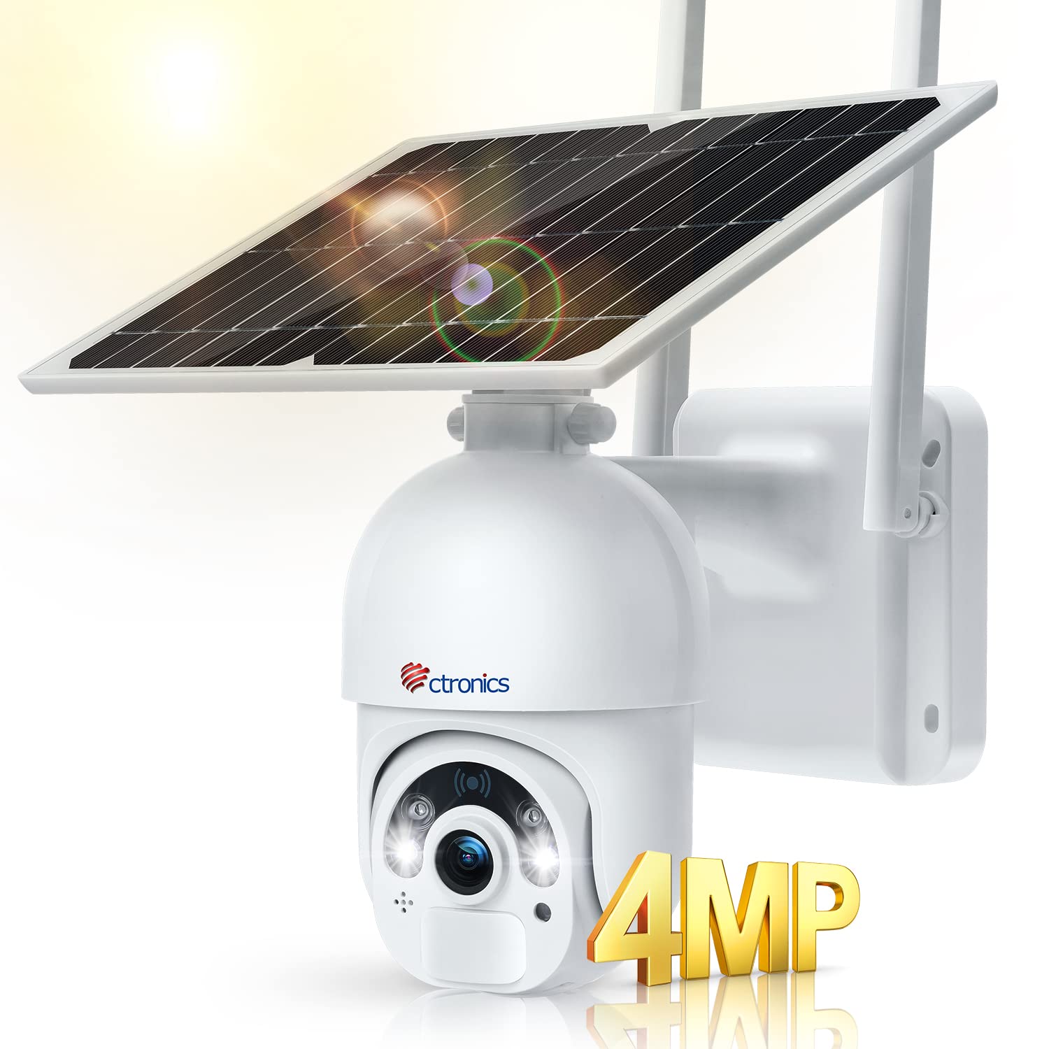 Ctronics Outdoor Solar Security PC Human Deterrent Alarm FTP 5DBi Multiple Camera Family Smartphone No Power Supply or Wiring Security Sticker Cloud білий
Ctronics Outdoor Solar Security PC Human Deterrent Alarm FTP 5DBi Multiple Camera Family Smartphone No Power Supply or Wiring Security Sticker Cloud білий