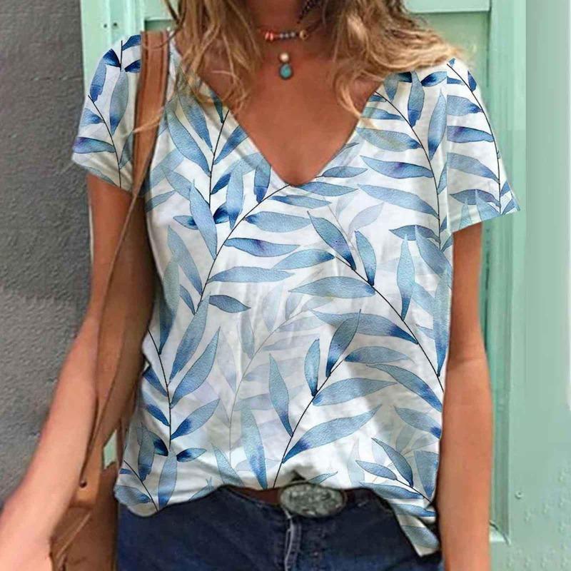 Women s Digital Printed Floral V-neck T-shirt with Retro French Style Shirt 5XL
Women s Digital Printed Floral V-neck T-shirt with Retro French Style Shirt 5XL