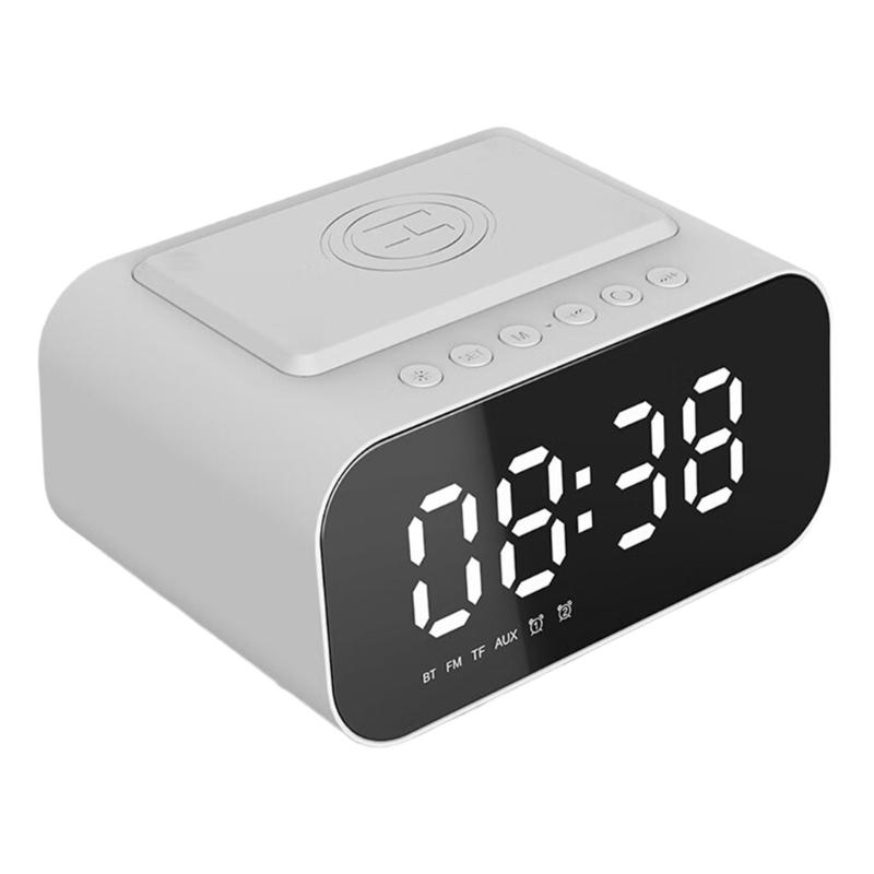 Совместимая с Bluetooth колонка с беспроводной зарядкой, часы, светодиодный дисплей 15 Вт, стереобас, FM-радио, встроенный микрофон для дома белый
Совместимая с Bluetooth колонка с беспроводной зарядкой, часы, светодиодный дисплей 15 Вт, стереобас, FM-радио, встроенный микрофон для дома белый