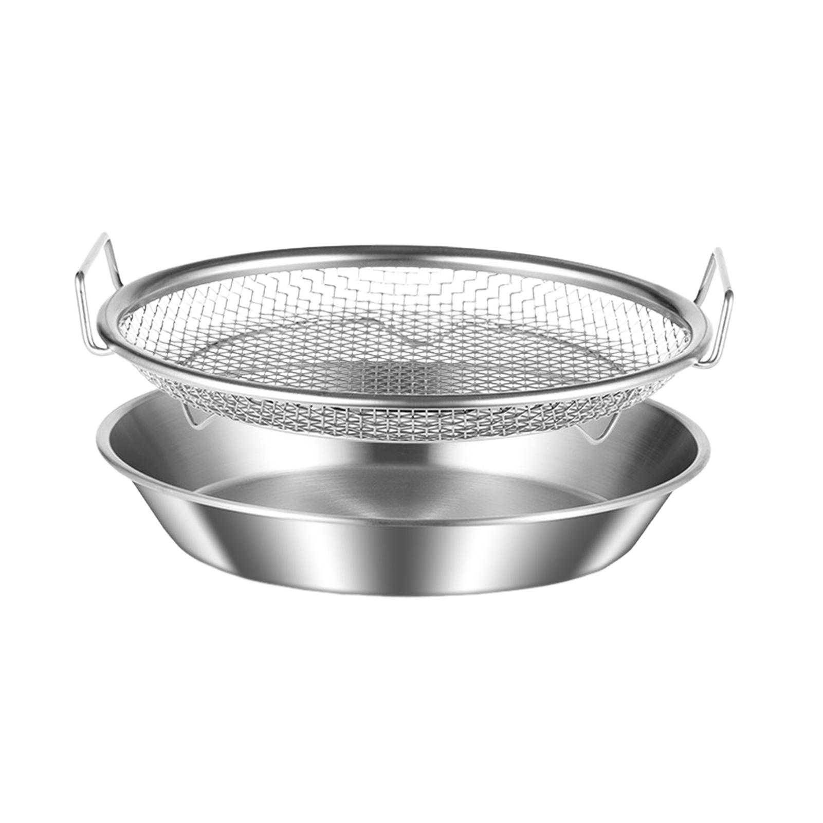Round Barbecue Pan Stainless Steel Filtering Oil Residue Filter Tray Airs Fryer Mesh Pan Efficient Oil Draining For Fried Food
Round Barbecue Pan Stainless Steel Filtering Oil Residue Filter Tray Airs Fryer Mesh Pan Efficient Oil Draining For Fried Food