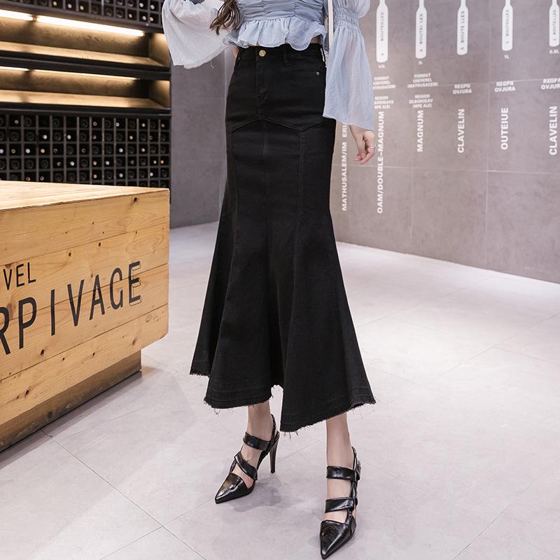 Элегантная джинсовая юбка-миди «рыбий хвост» для похудения на весну/осень 2025 Extra Large чёрный
Элегантная джинсовая юбка-миди «рыбий хвост» для похудения на весну/осень 2025 Extra Large чёрный