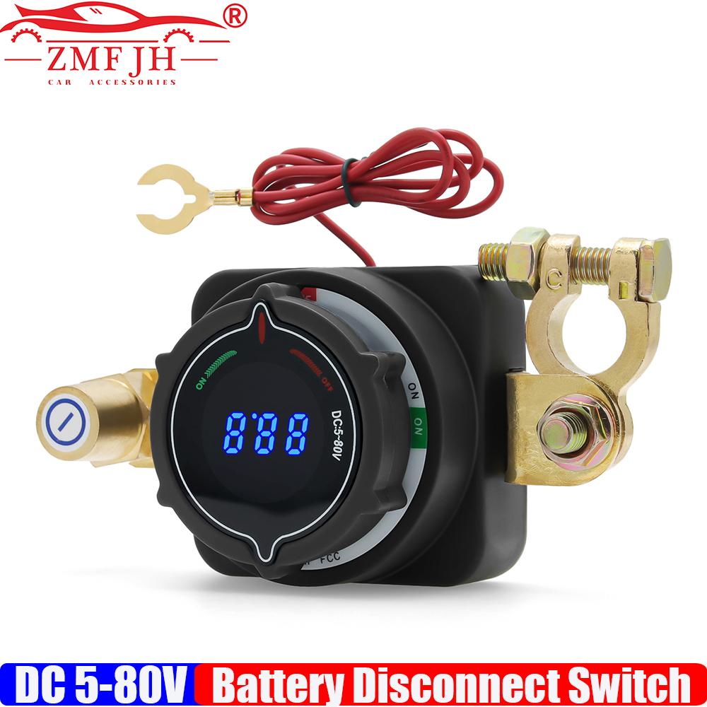 ZMFJH Auto Battery Disconnect Switch with Display 12V Marine Battery Switch with Voltmeter Cut On Off Switch For Car Boat RV чорний
ZMFJH Auto Battery Disconnect Switch with Display 12V Marine Battery Switch with Voltmeter Cut On Off Switch For Car Boat RV чорний