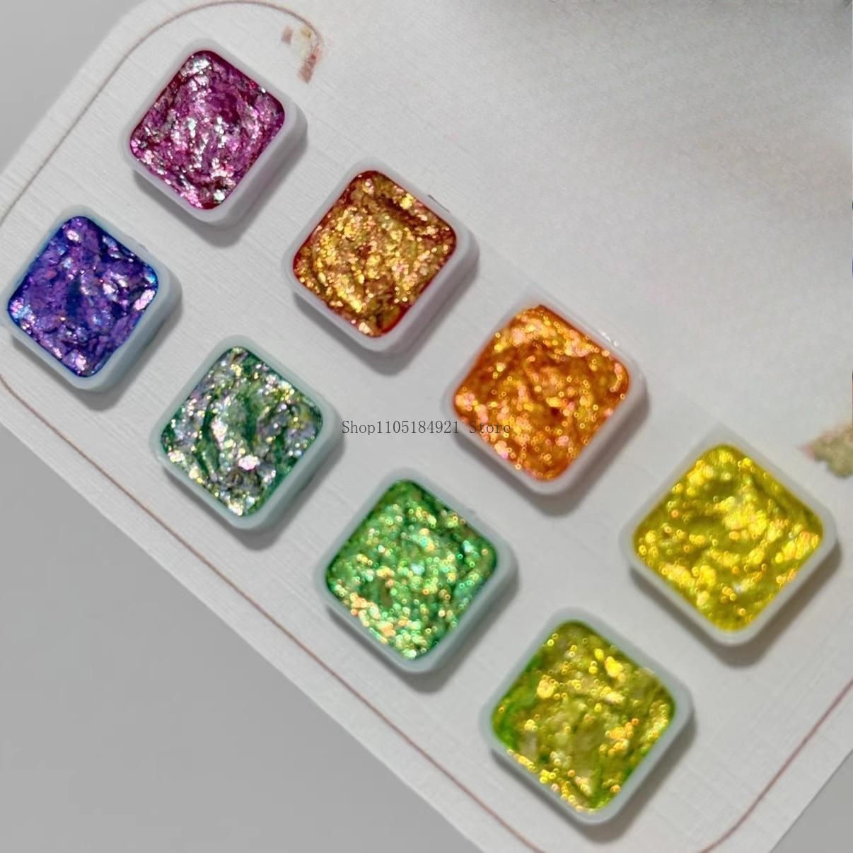 0.6Ml 8-color Set High-end Chameleon Pearlescent Watercolor Pigment Art Painting Creation Art English Calligraphy Decoration
0.6Ml 8-color Set High-end Chameleon Pearlescent Watercolor Pigment Art Painting Creation Art English Calligraphy Decoration