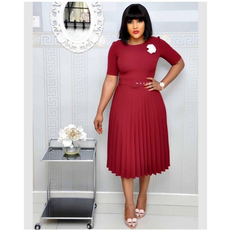 S-5XL Women Dress Casual Ladies Skirt With Belt Pleated Plus size African Women s Skirt Red L
S-5XL Women Dress Casual Ladies Skirt With Belt Pleated Plus size African Women s Skirt Red L