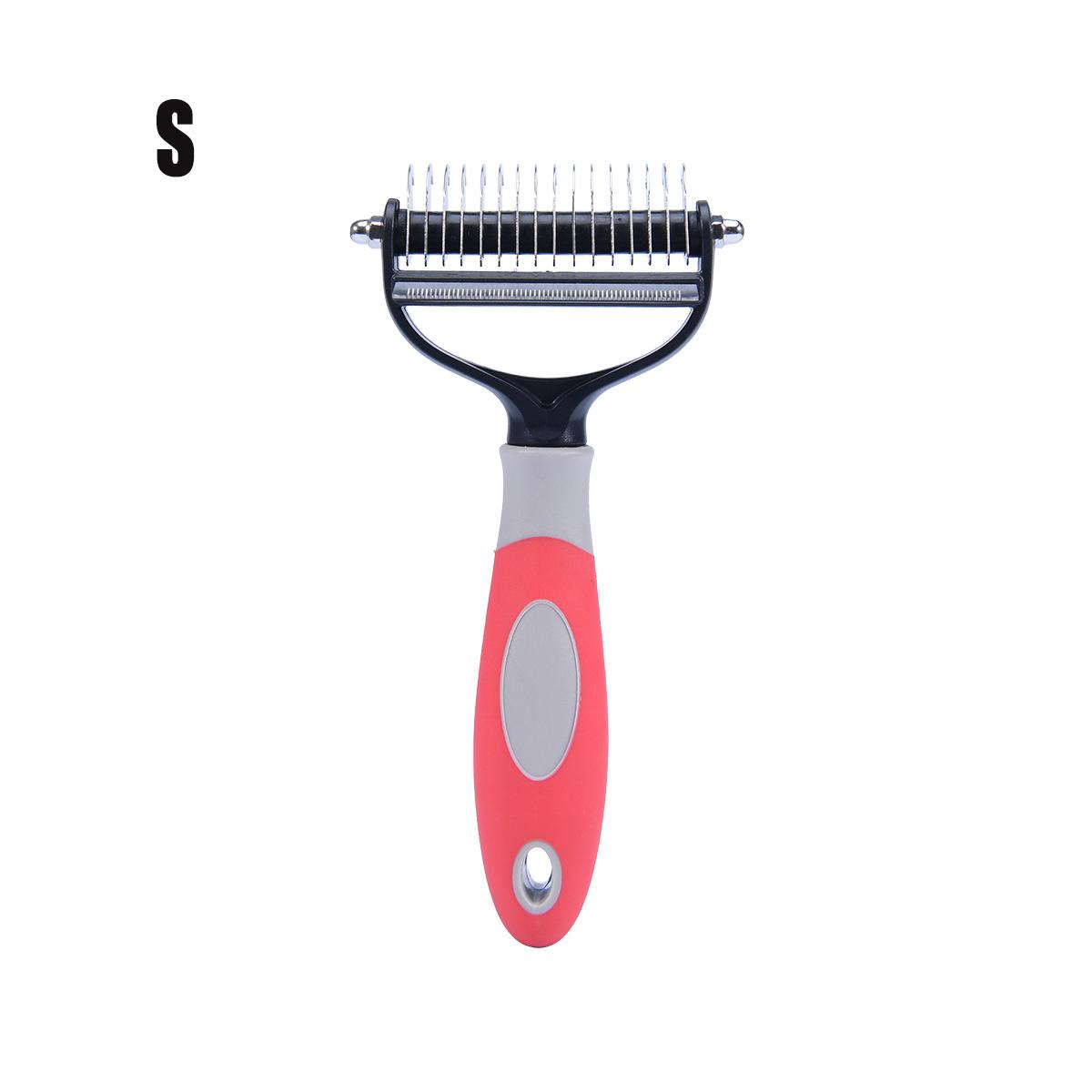 Professional Pet Deshedding Brush 2 Sided Dematting Dog Comb Cat Brush Rake Puppy Grooming Tools Undercoat Shedding Flying Hair Decor
Professional Pet Deshedding Brush 2 Sided Dematting Dog Comb Cat Brush Rake Puppy Grooming Tools Undercoat Shedding Flying Hair Decor