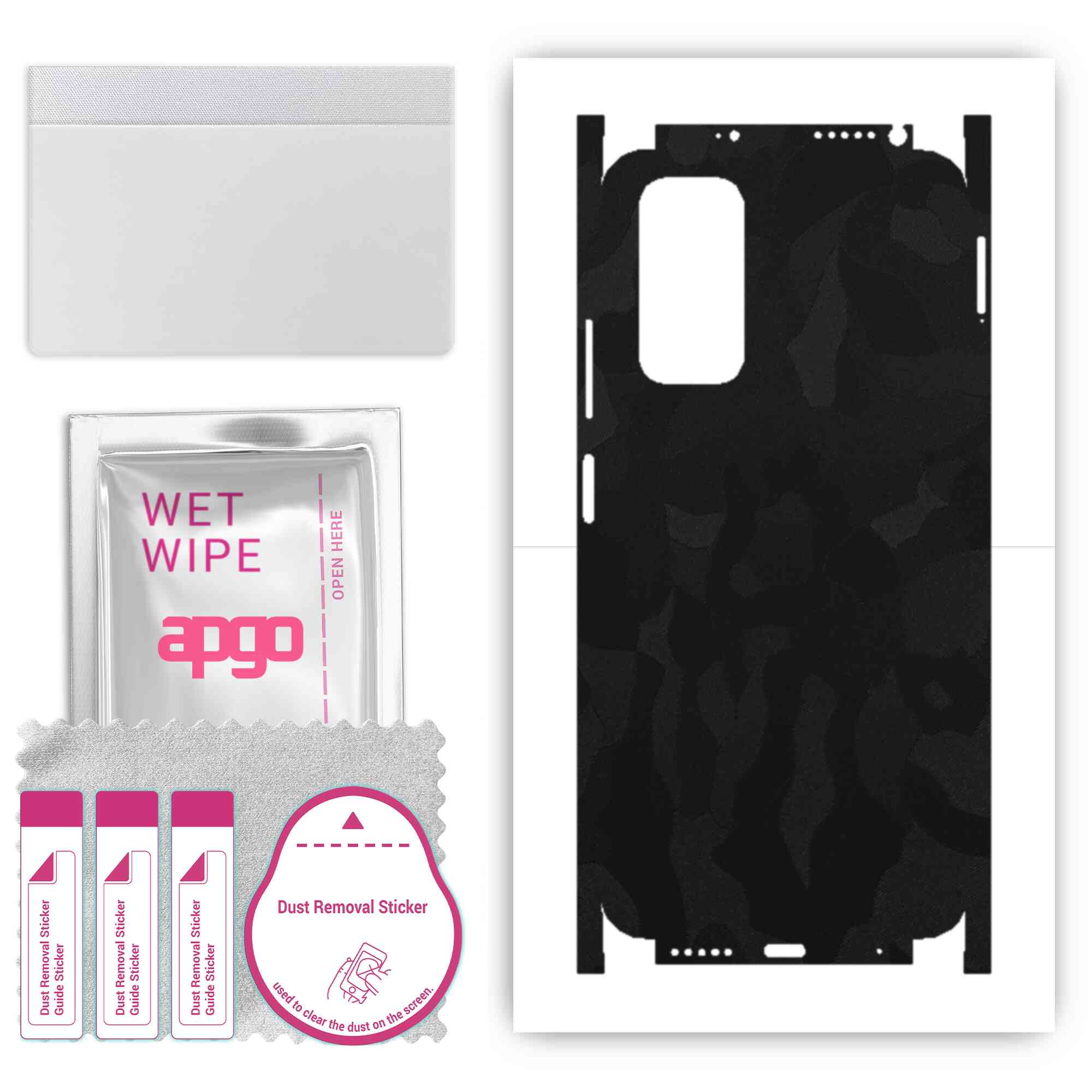 apgo Protective Skin Sticker for the back+sides compatible with Xiaomi Redmi Note 11S, Full Wrap Film, Foil, Vinyl - Pattern Black Camo
apgo Protective Skin Sticker for the back+sides compatible with Xiaomi Redmi Note 11S, Full Wrap Film, Foil, Vinyl - Pattern Black Camo