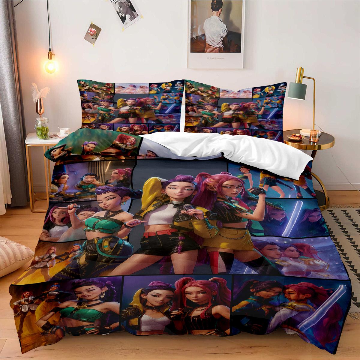 K-Pop Demon Hunters Beddding Set for Fan Kids Machine Washable Durable King Queen Twin Size for K-pop Girls Home Bedroom Decor US Twin(172x218cm)
K-Pop Demon Hunters Beddding Set for Fan Kids Machine Washable Durable King Queen Twin Size for K-pop Girls Home Bedroom Decor US Twin(172x218cm)