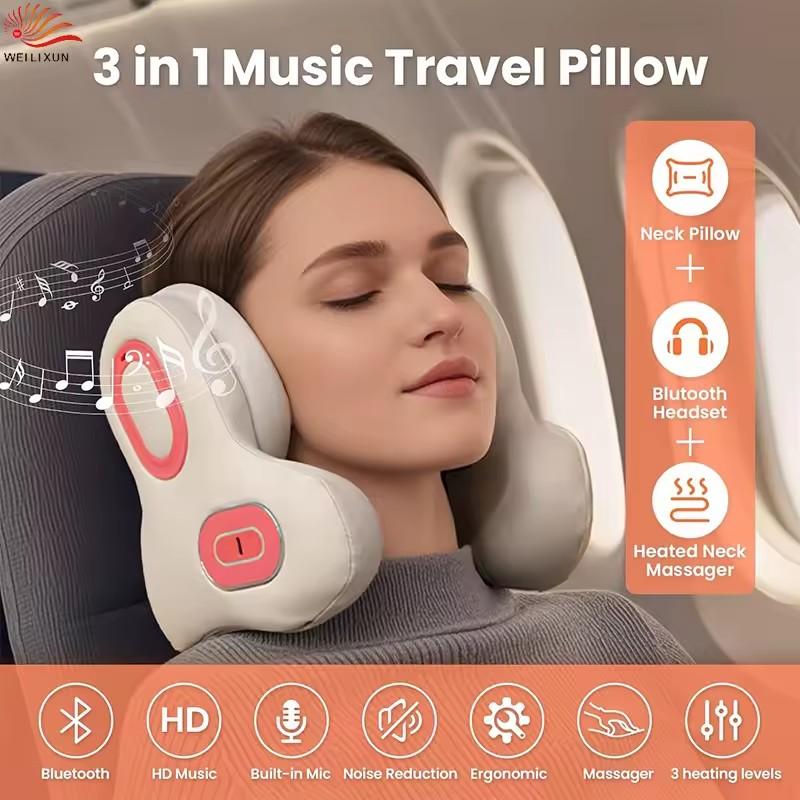 3-в-1 Подушка для шеи для путешествий, Bluetooth-гарнитура с шумоподавлением, массажером для шеи и подогревом, U-образная подушка из пены с эффектом памяти для самолета massager бежевый
3-в-1 Подушка для шеи для путешествий, Bluetooth-гарнитура с шумоподавлением, массажером для шеи и подогревом, U-образная подушка из пены с эффектом памяти для самолета massager бежевый