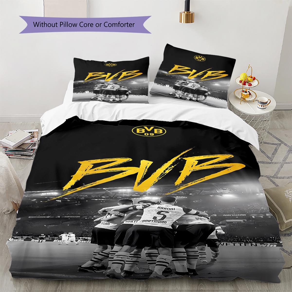 BVB Pattern Bedding,Quilt Set Quilt Cover Pillowcase Home Birthday Gift (1 * duvet cover + 2 * pillowcase, without core) 200x200cm
BVB Pattern Bedding,Quilt Set Quilt Cover Pillowcase Home Birthday Gift (1 * duvet cover + 2 * pillowcase, without core) 200x200cm