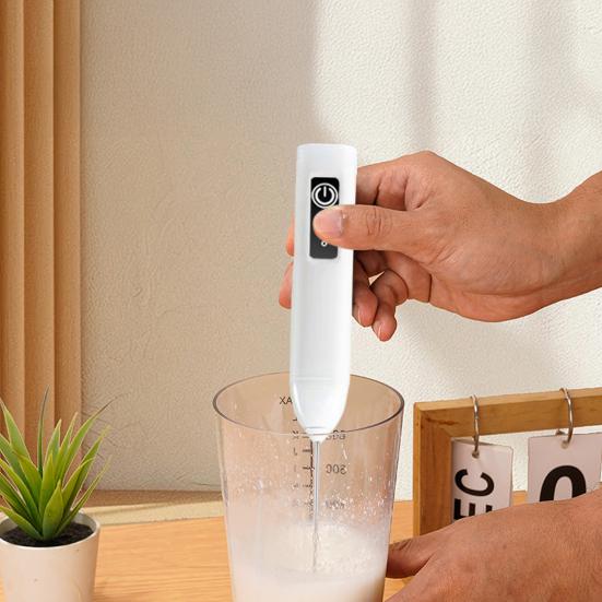 Yousheng Handheld Milk Frother Wand for Coffee Electric Egg Beater Triple Speed Adjustment Rechargeable Drink Mixer for Home Baking Whisking Cream білий
Yousheng Handheld Milk Frother Wand for Coffee Electric Egg Beater Triple Speed Adjustment Rechargeable Drink Mixer for Home Baking Whisking Cream білий