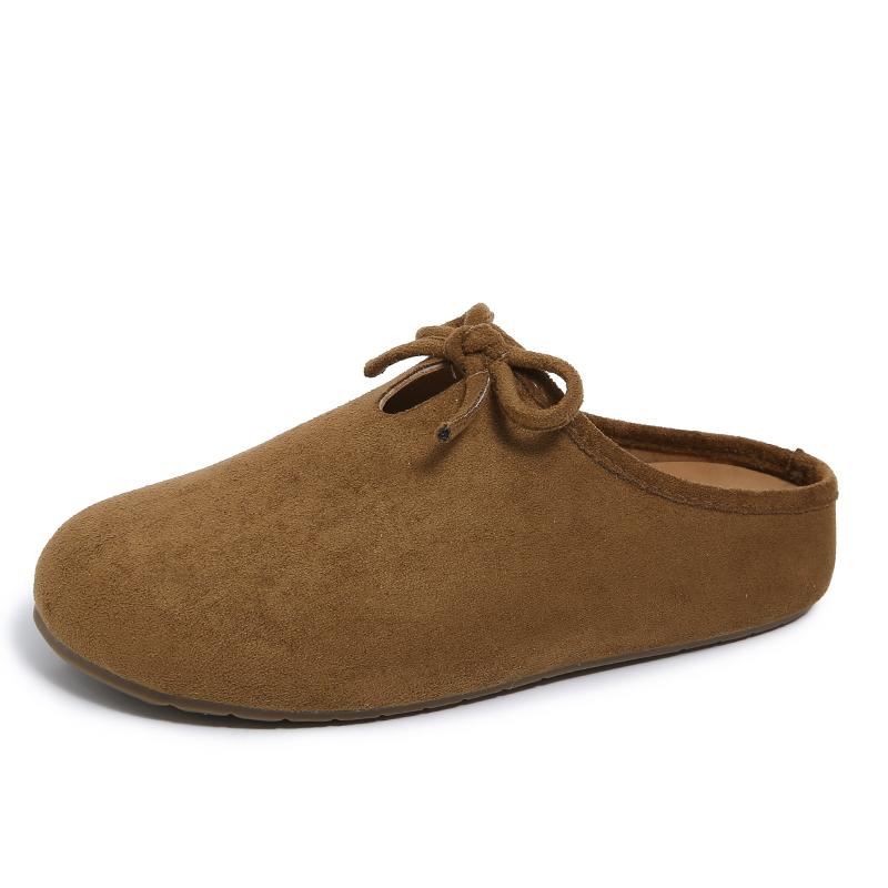 Women s Outer Wear Round Toe Deep Mouth Front Lace-Up Anti-Slip Wear-Resistant Flat Shoes Fashion Wrapped Head Half Mow 40
Women s Outer Wear Round Toe Deep Mouth Front Lace-Up Anti-Slip Wear-Resistant Flat Shoes Fashion Wrapped Head Half Mow 40