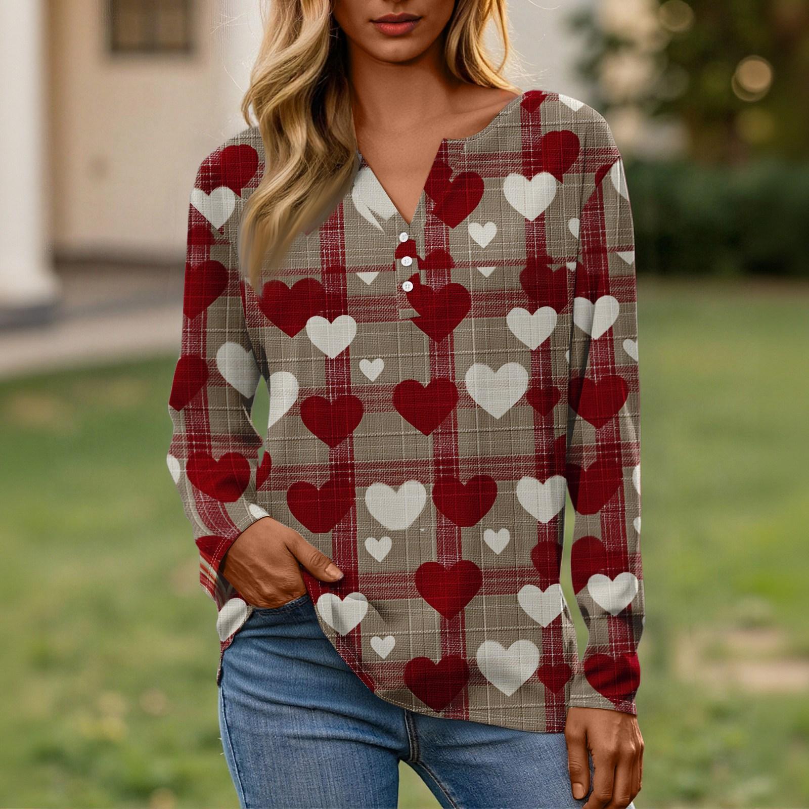 Women s Valentine s Day Fashionable Casual V-neck Long-sleeved Button-down Top XXL синій
Women s Valentine s Day Fashionable Casual V-neck Long-sleeved Button-down Top XXL синій