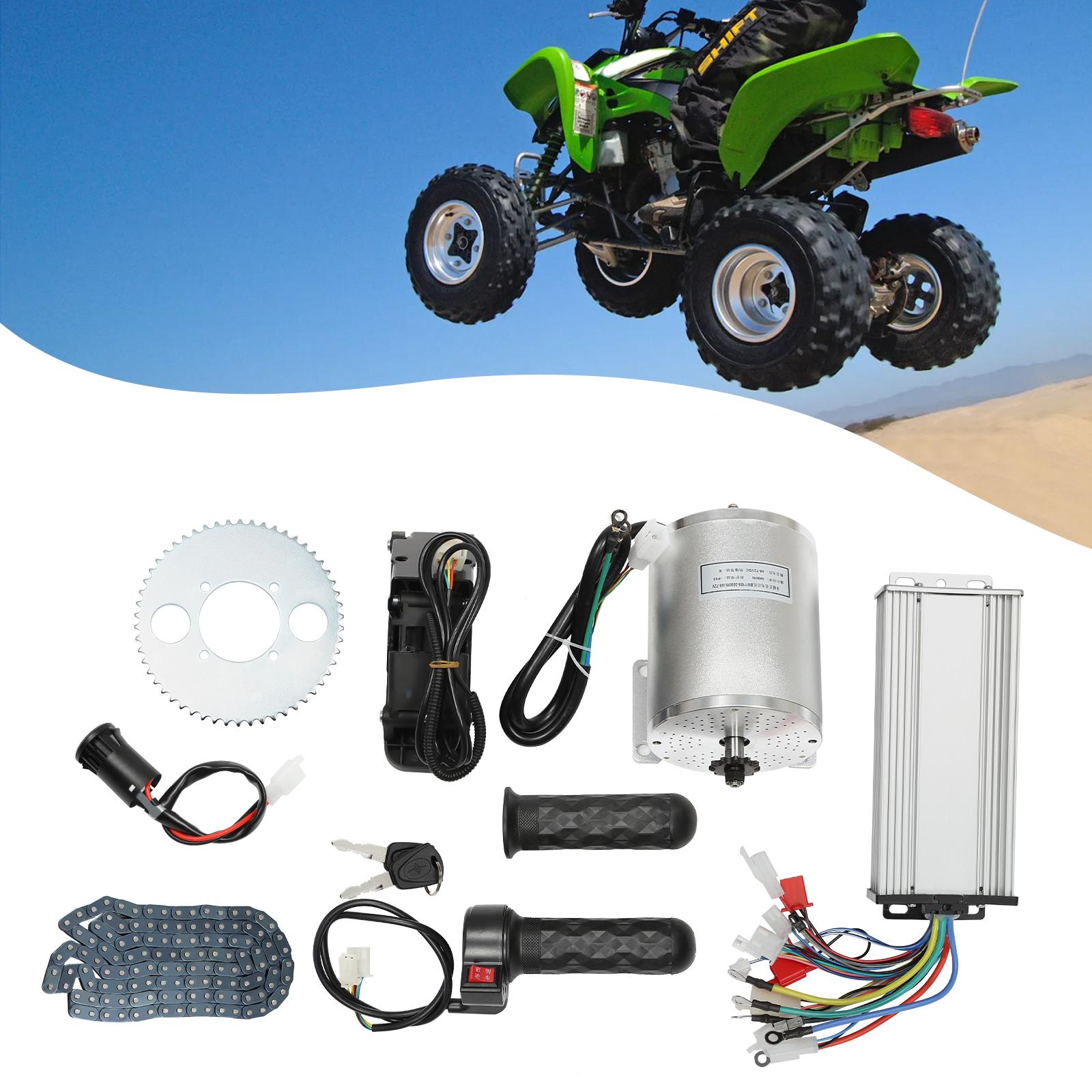 3000W Electric Bike Brushless Motor Kit with Controller and Pedal Accelerator for Scooter, Electric Motorcycle, Kart Conversion
3000W Electric Bike Brushless Motor Kit with Controller and Pedal Accelerator for Scooter, Electric Motorcycle, Kart Conversion