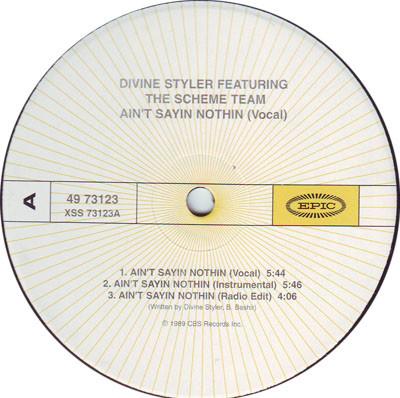 12inch Record DIVINE STYLER, THE SCHEME TEAM - Ain t Sayin Nothing / Tongue Of Lab 4973123 Epic 2003 US Rap & Hip-Hop/R&B Used
12inch Record DIVINE STYLER, THE SCHEME TEAM - Ain t Sayin Nothing / Tongue Of Lab 4973123 Epic 2003 US Rap & Hip-Hop/R&B Used