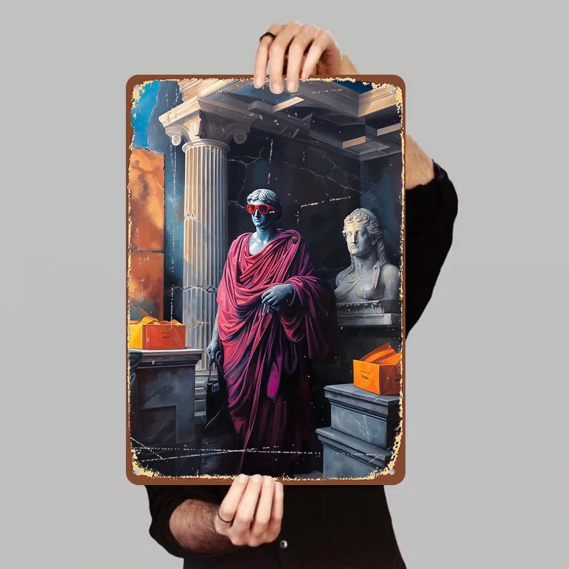 Vintage Roman Character Modern Art Custom Metal Tin Painting Living Room Wall Decor 7.9x11.8In(20x30cm)
Vintage Roman Character Modern Art Custom Metal Tin Painting Living Room Wall Decor 7.9x11.8In(20x30cm)