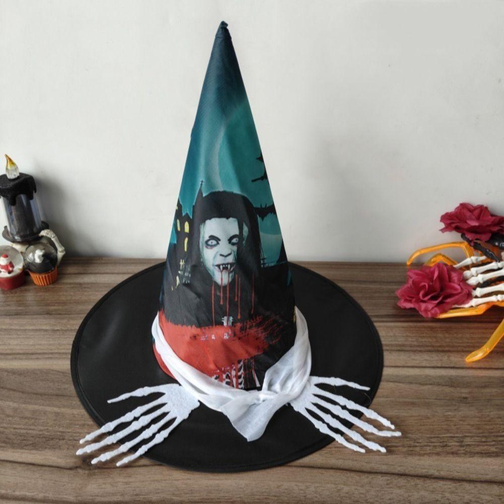 Colorful Halloween Witch Hat Skull Pattern Halloween Cosplay Accessories Dress Up Headgear
Colorful Halloween Witch Hat Skull Pattern Halloween Cosplay Accessories Dress Up Headgear
