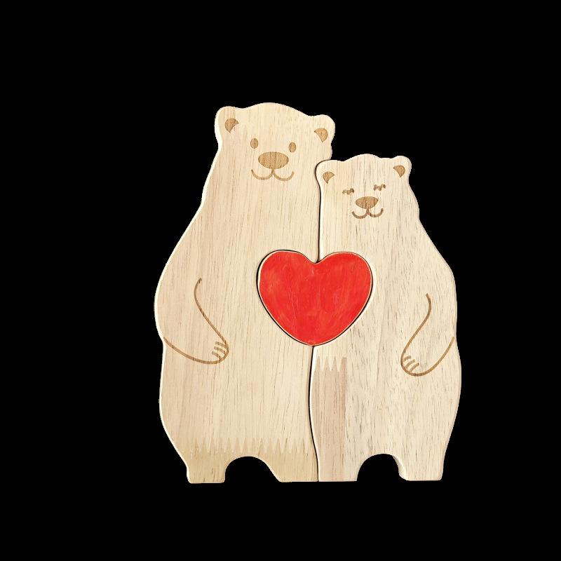 Creative Wooden Mother and Bear Puzzle Ornament, Warm Family Set, Laser Engraved Solid Wood Crafts 2 bears бежевый
Creative Wooden Mother and Bear Puzzle Ornament, Warm Family Set, Laser Engraved Solid Wood Crafts 2 bears бежевый