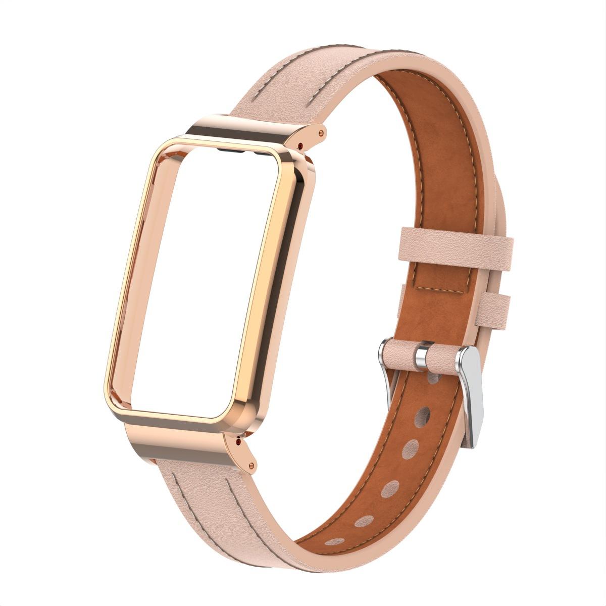 Genuine leather replacement strap for Xiaomi Mi Band 7 Pro, with metal frame
Genuine leather replacement strap for Xiaomi Mi Band 7 Pro, with metal frame