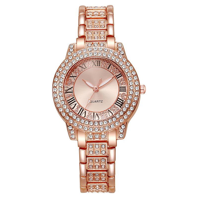 Classic Roman Dial Ladies Watch With Crystal Embellishments For Casual Wear рожевий колір золота
Classic Roman Dial Ladies Watch With Crystal Embellishments For Casual Wear рожевий колір золота