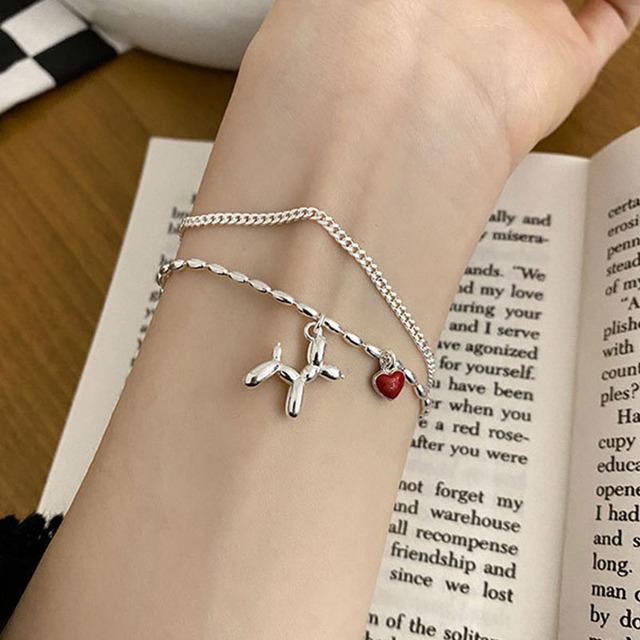 ANENJERY бусины в виде сердца щенка, двухслойный браслет-цепочка, женский милый подарок для подруги, ювелирные изделия
ANENJERY бусины в виде сердца щенка, двухслойный браслет-цепочка, женский милый подарок для подруги, ювелирные изделия