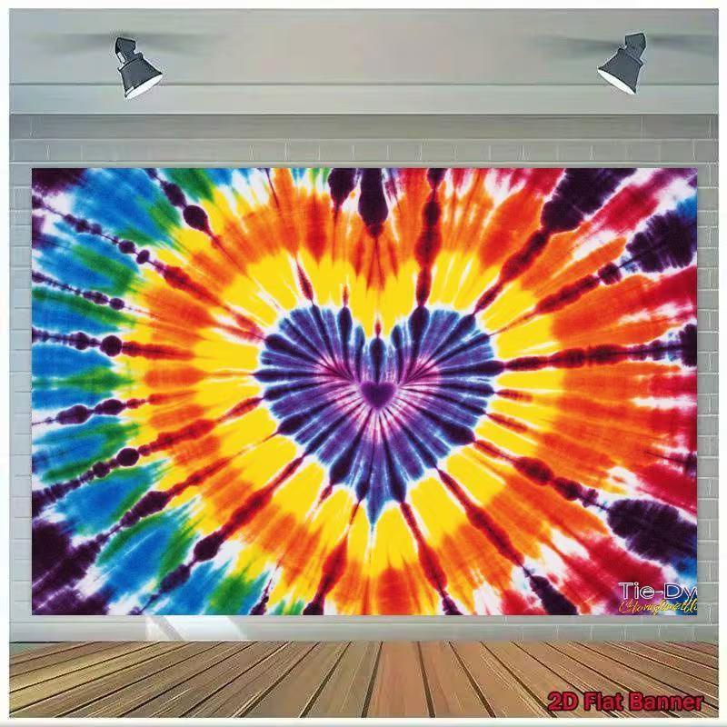 2D Rainbow Tie Dye Heart Backdrop, Psychedelic Spiral Hippie Background 47.2x31.5inch/120*80cm
2D Rainbow Tie Dye Heart Backdrop, Psychedelic Spiral Hippie Background 47.2x31.5inch/120*80cm